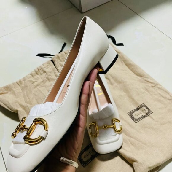 NIB Gucci Women's Ballet Flat with Horse Horsebit Shoes - Picture 6 of 6